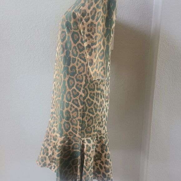 Jijil Leopard Sweatshirt Dress size 4 40 IT S NEW - Picture 7 of 8